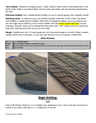 Diamond Array Socks Knitting Pattern - Nancy Wilson Designs, Page 2