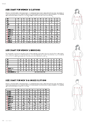 Document preview: Riding Clothing Size Chart - Horze