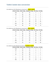 Riding Apparel and Accessories Size Charts - Tattini, Page 4