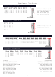 Tall Riding Boots and Gloves Size Charts - Mountain Horse, Page 2