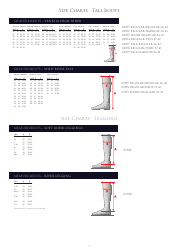Tall Riding Boots and Gloves Size Charts - Mountain Horse, Page 3