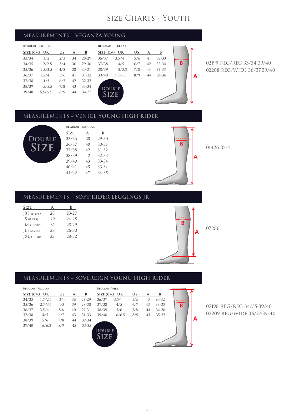 Tall Riding Boots and Gloves Size Charts - Mountain Horse, Page 4