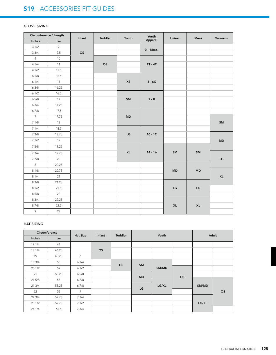 Sportswear Size Charts - Columbia Download Printable PDF | Templateroller