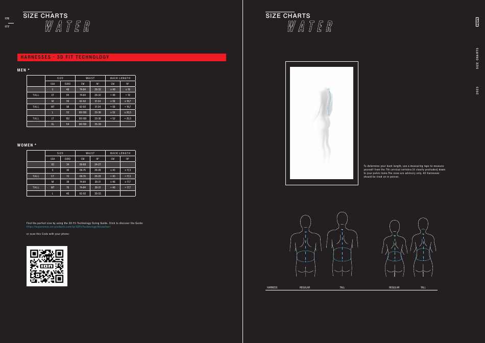 Diving Apparel and Equipment Size Charts, Page 3