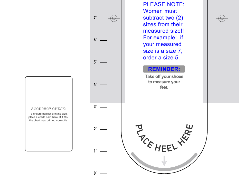 Foot Sizing Tool Download Printable PDF | Templateroller