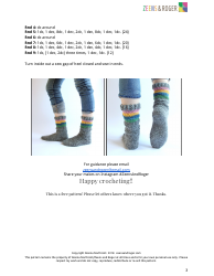 Slipper Socks Crochet Pattern, Page 4