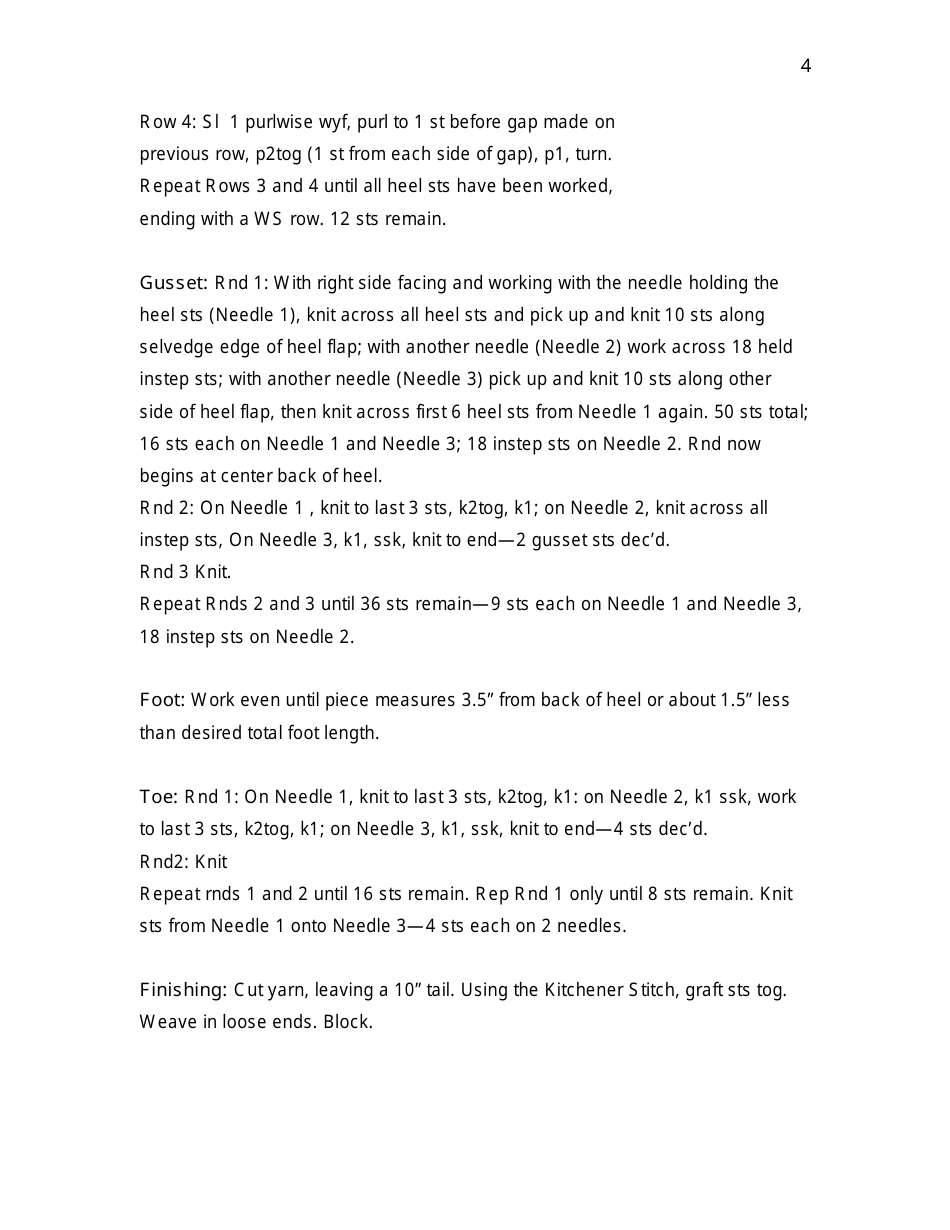 Hearts Abound Baby Socks Knitting Pattern - Maryanne Holm, Page 4