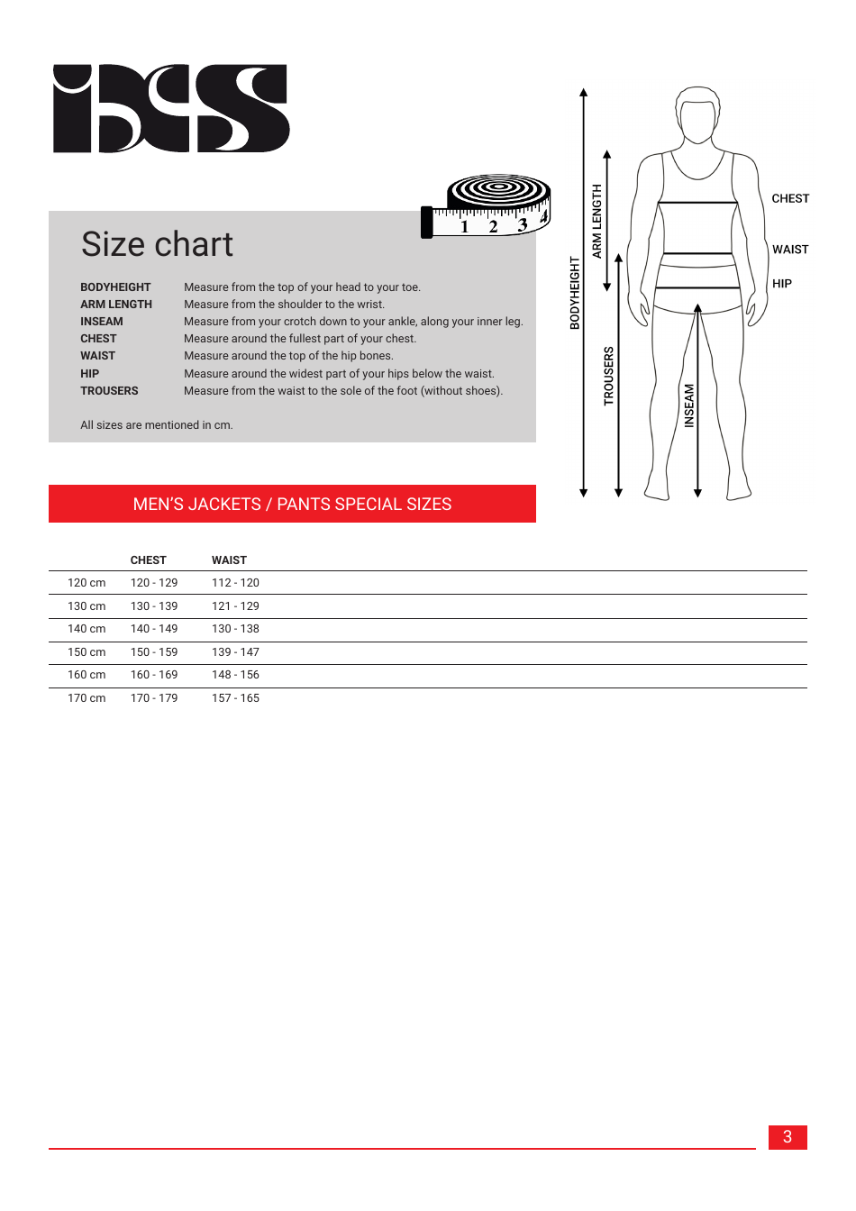 Size Chart - Bcs, Page 3