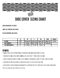 Document preview: Bike Shoe Cover Sizing Chart - Planet Bike