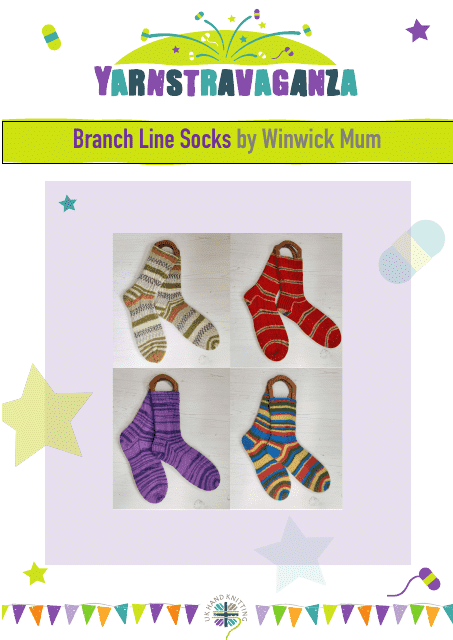 Branch Line Socks Knitting Pattern