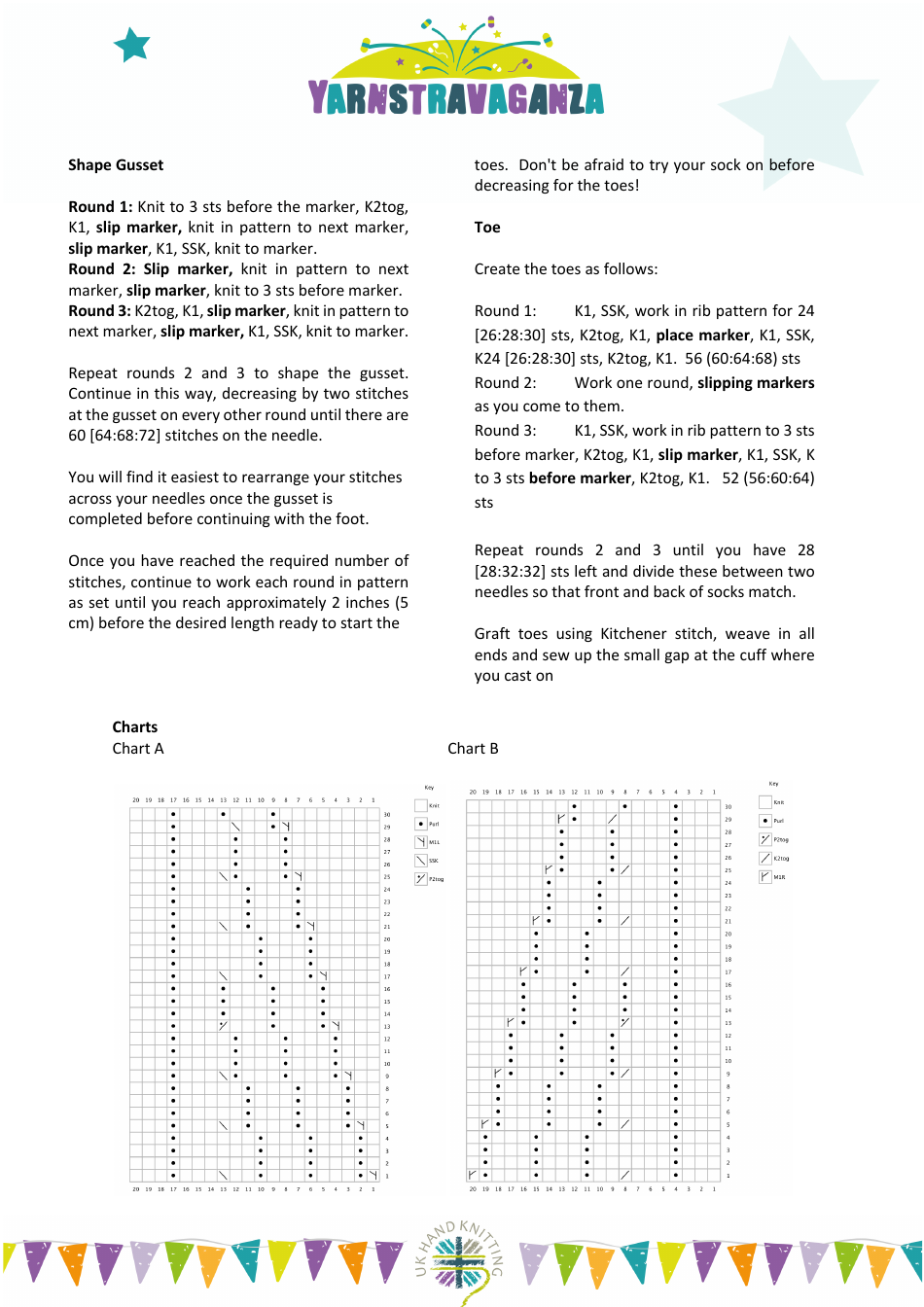 Branch Line Socks Knitting Pattern, Page 5