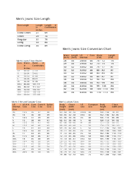 Men&#039;s Clothing Size Chart - Luxurious Boutique, Page 2