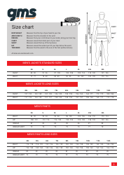 Size Chart - Gms, Page 2