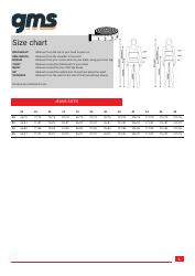 Size Chart - Gms, Page 4