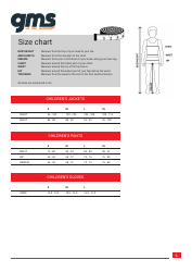 Size Chart - Gms, Page 6