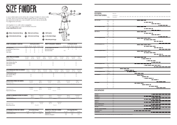Size Finder Chart (English/German), Page 2