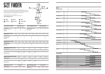 Document preview: Size Finder Chart (English/German)