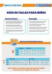 Grafica De Conversion De Tallas - Skechers (Spanish), Page 2