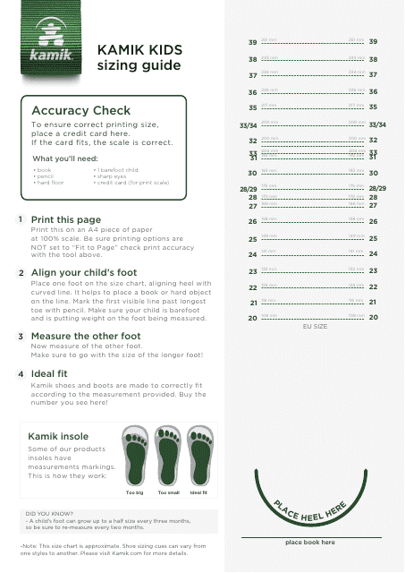 Kids Boots Measurement Tool - Kamik