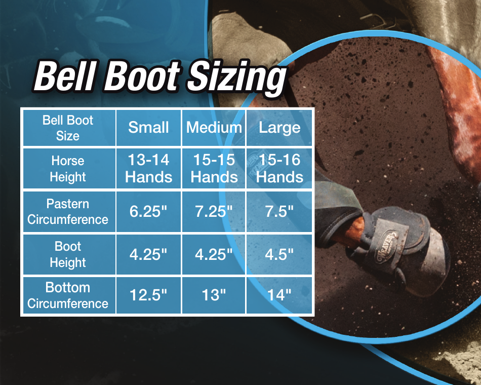 Bell Boot Sizing Chart, Page 1