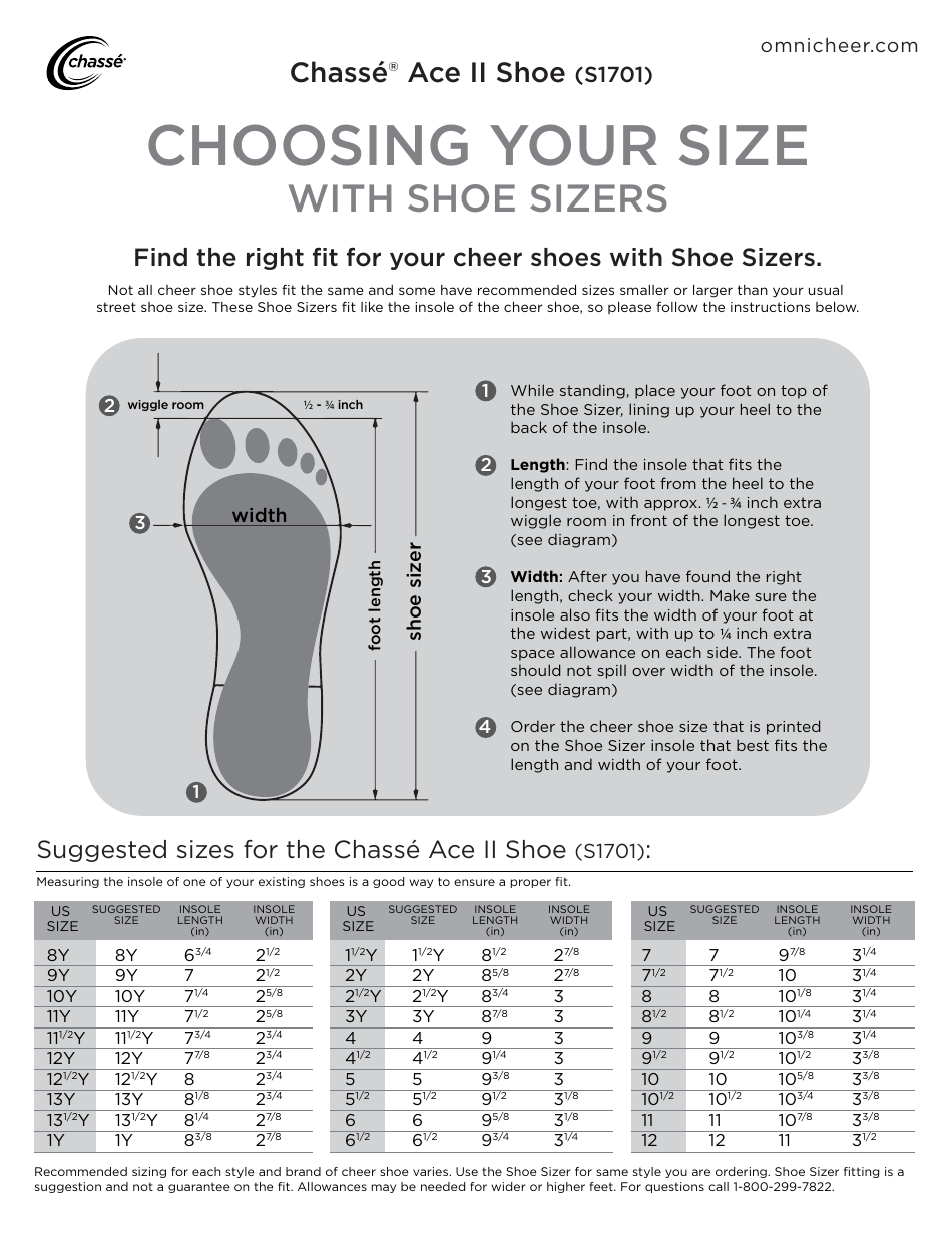shoedazzle size chart