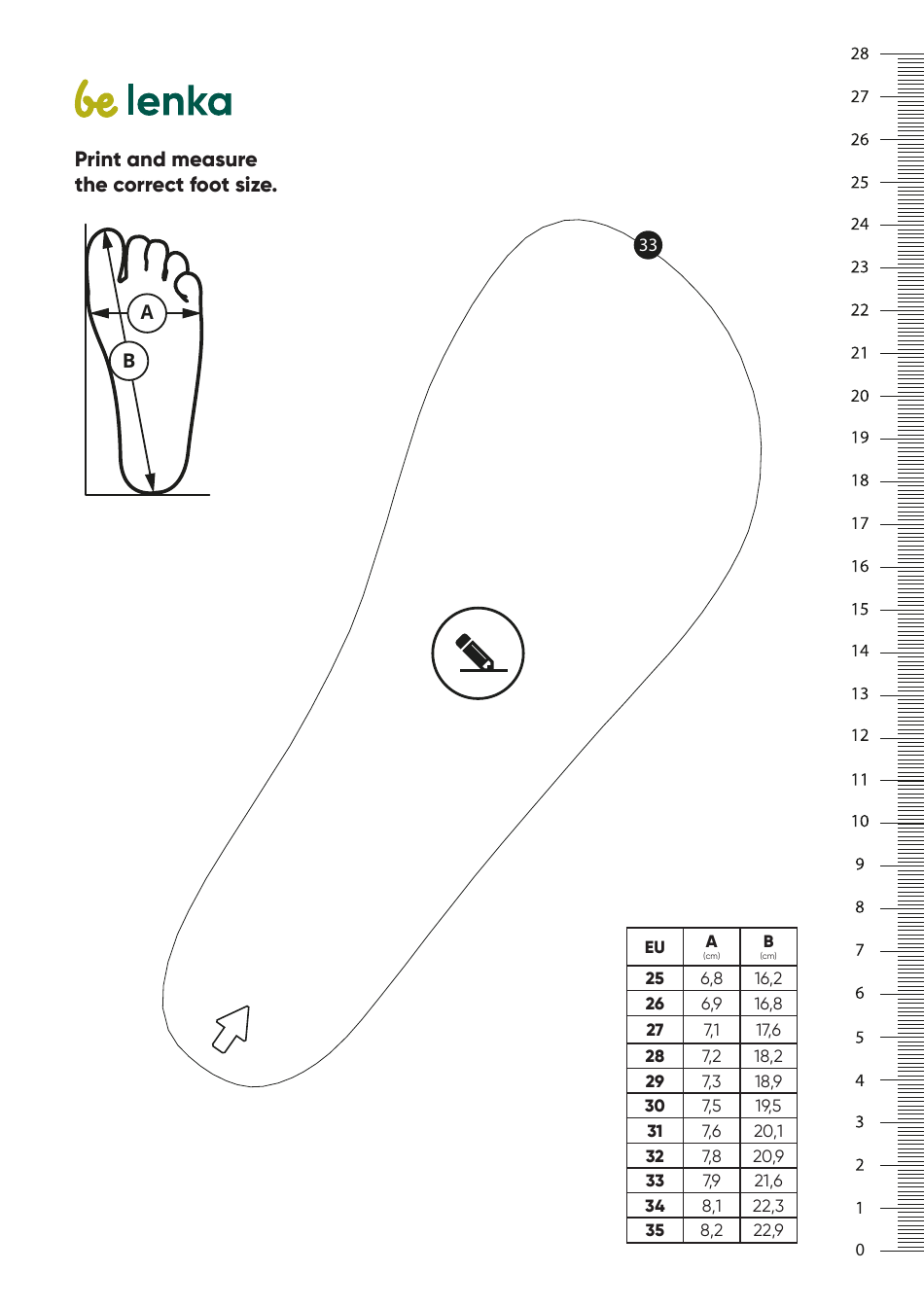 Foot Measurement Chart Templates, Page 10