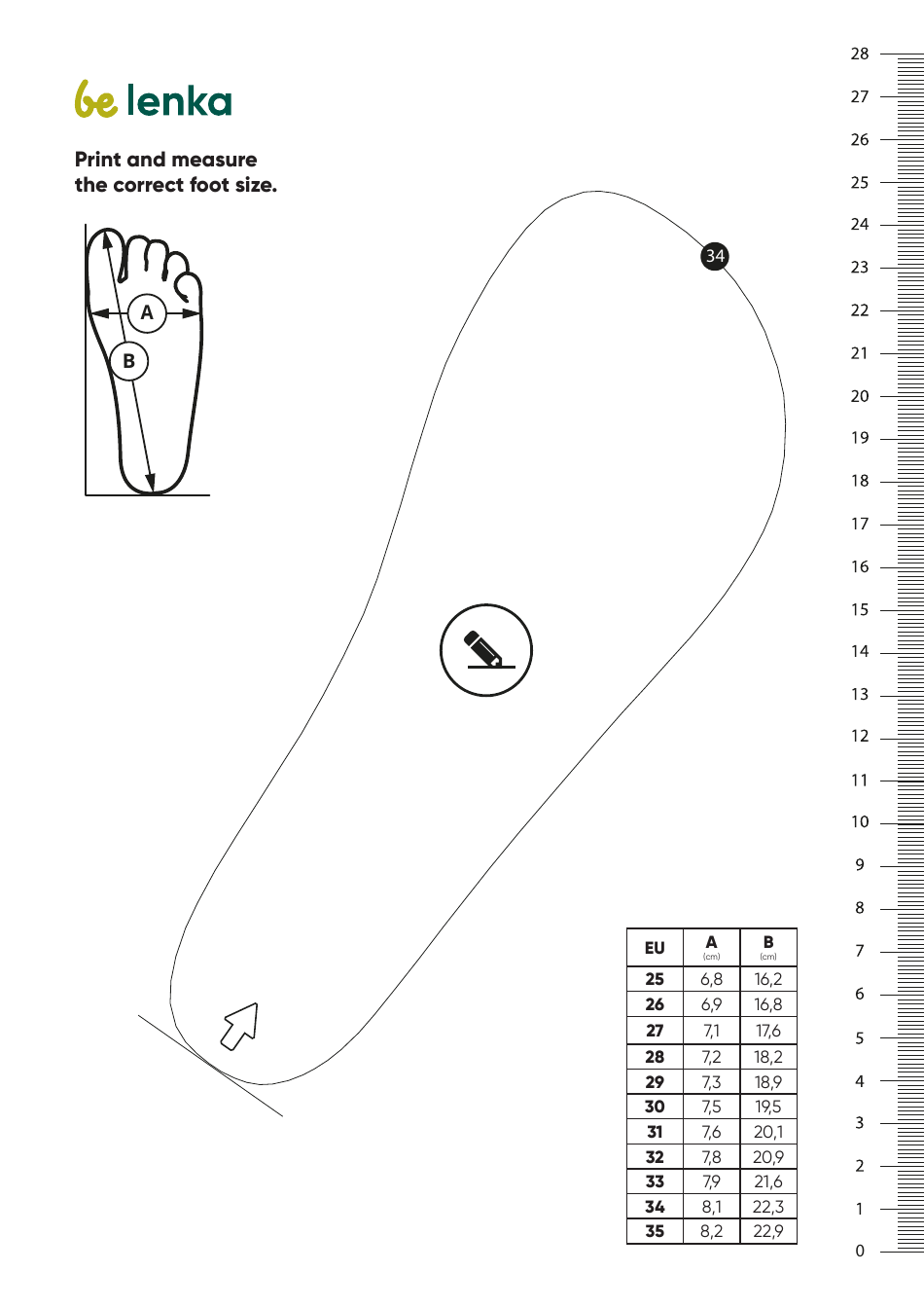 Foot Measurement Chart Templates, Page 11