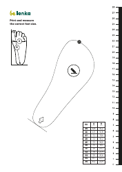Foot Measurement Chart Templates, Page 2