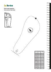 Foot Measurement Chart Templates, Page 3