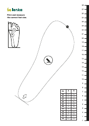 Foot Measurement Chart Templates, Page 9
