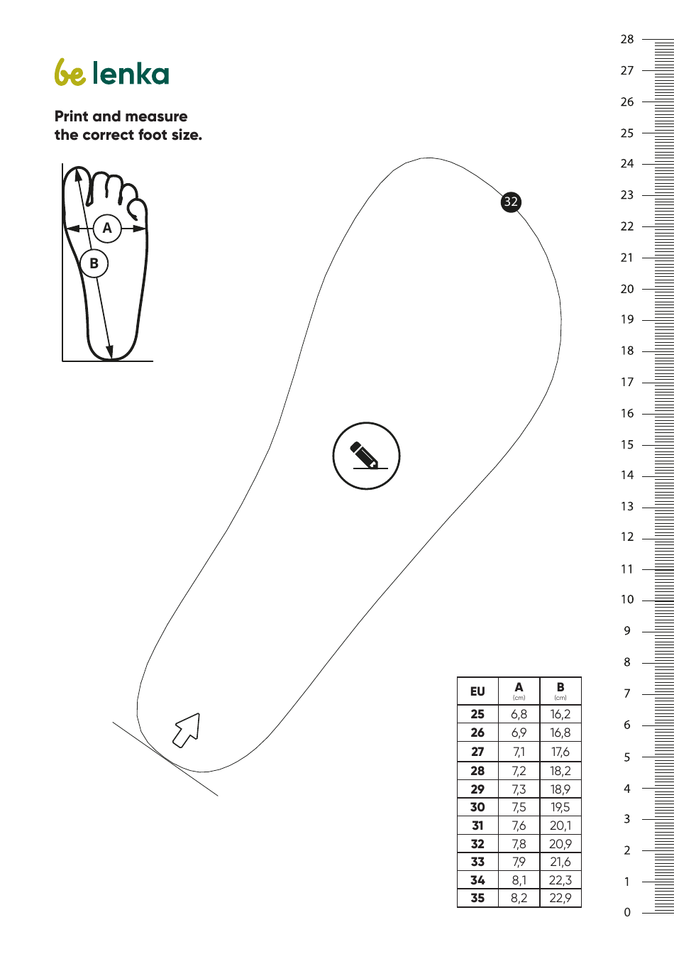 Foot Measurement Chart Templates, Page 9