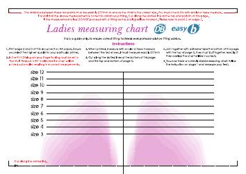Women&#039;s Foot Size Measuring Chart, Page 2