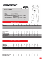 Clothing Size Charts - Modeka, Page 5