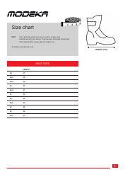 Clothing Size Charts - Modeka, Page 9