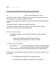 Form to Request Documentation From an Employer-Sponsored Health Plan or an Insurer Concerning Treatment Limitations, Page 3