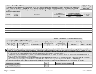DEQ Form 100-240 Emission Reduction Project Rebate Claim &amp; Approval Request - Oklahoma, Page 4