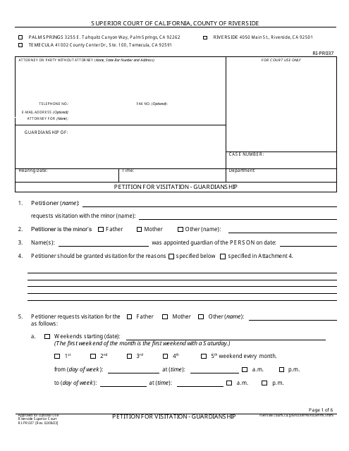 Form RI-PR037  Printable Pdf
