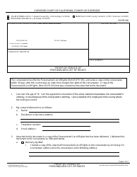 Document preview: Form RI-PR106 Proof of Service of Personalized List of Rights - County of Riverside, California