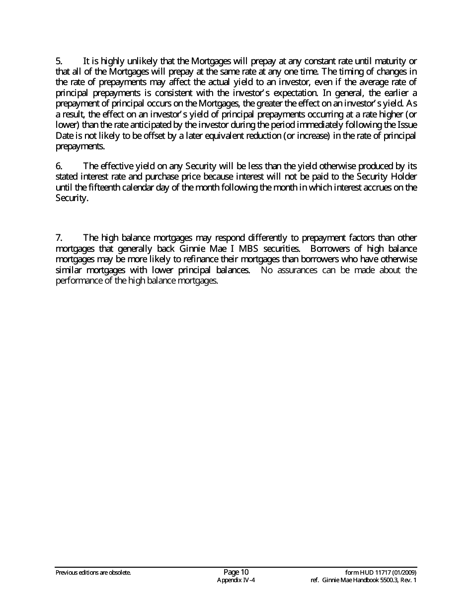 Form HUD11717 Appendix IV-4 Prospectus Ginnie Mae I Single-Family Mortgages, Page 10