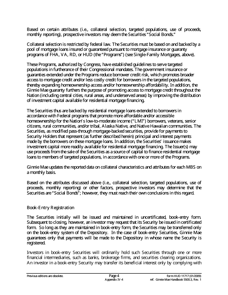 Form HUD11717 Appendix IV-4 Prospectus Ginnie Mae I Single-Family Mortgages, Page 4