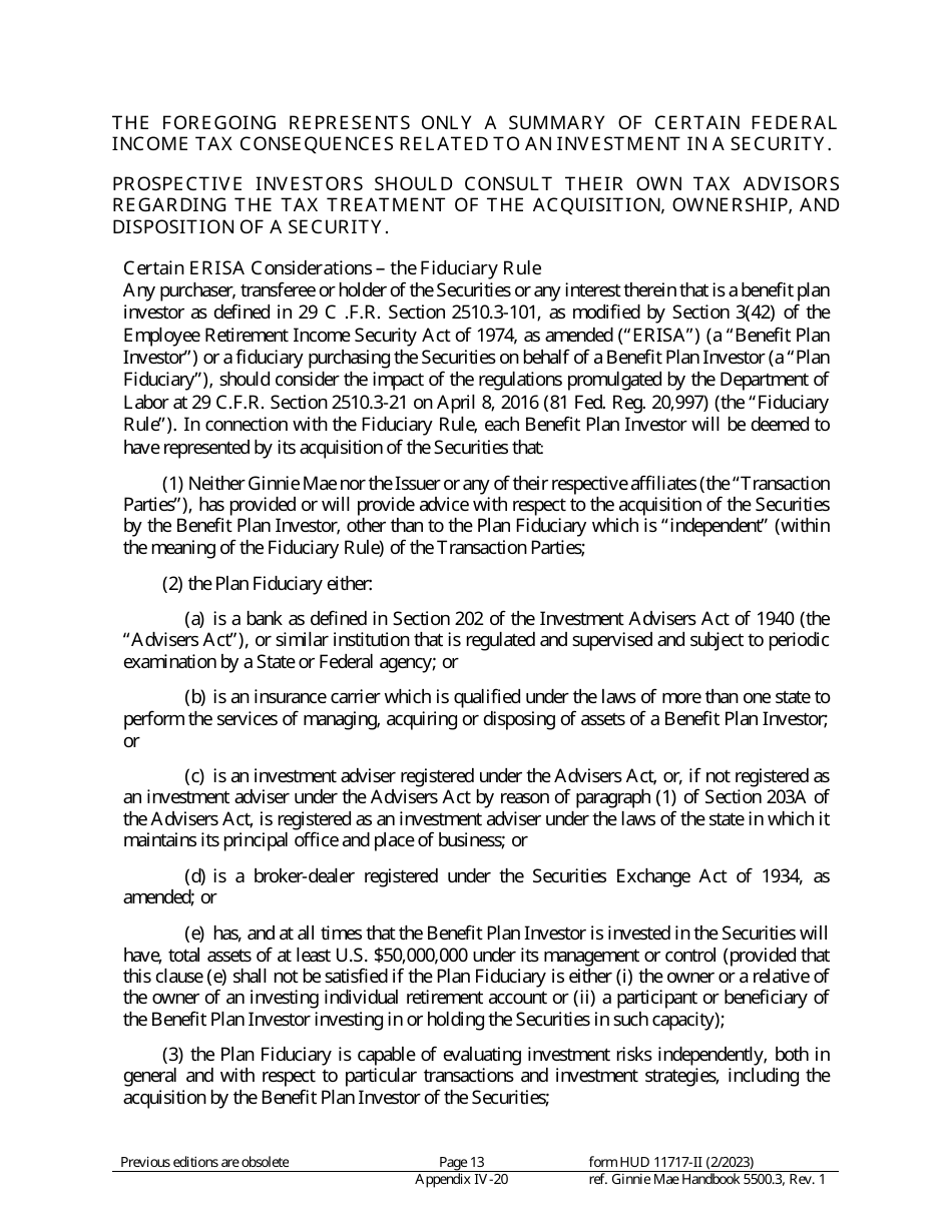 Form HUD11717-II Appendix IV-20 Prospectus Gnma II Single-Family Mortgages, Page 10