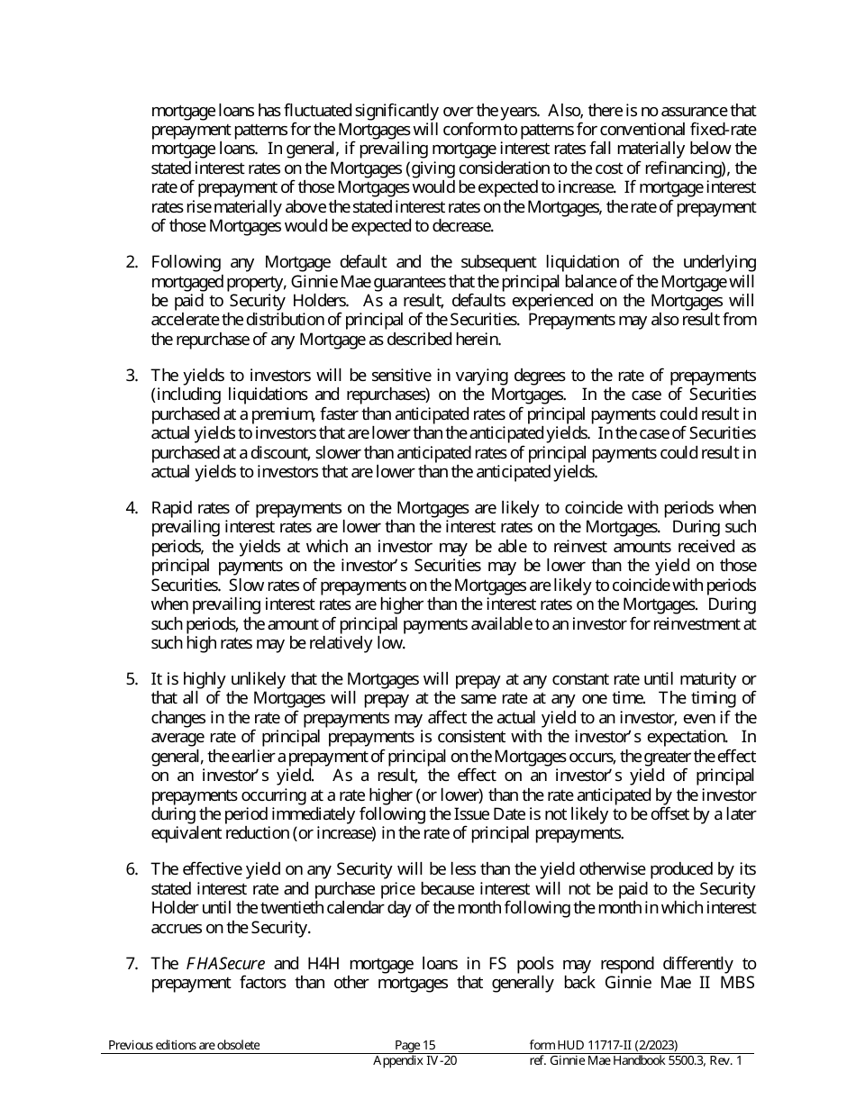 Form HUD11717-II Appendix IV-20 Prospectus Gnma II Single-Family Mortgages, Page 12