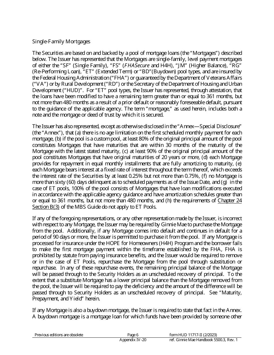 Form HUD11717-II Appendix IV-20 Prospectus Gnma II Single-Family Mortgages, Page 3