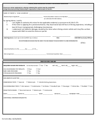 Form D1 Driver License, Permit or Identification Card Transaction Application - Alaska, Page 2