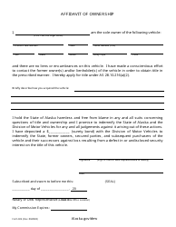 Form 824 Vehicle Title Surety Bond - 3 Year Non-cancelable - Alaska, Page 3
