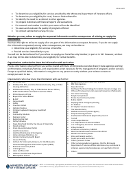 Homeless Veteran Registry Release of Information Form - Minnesota, Page 2