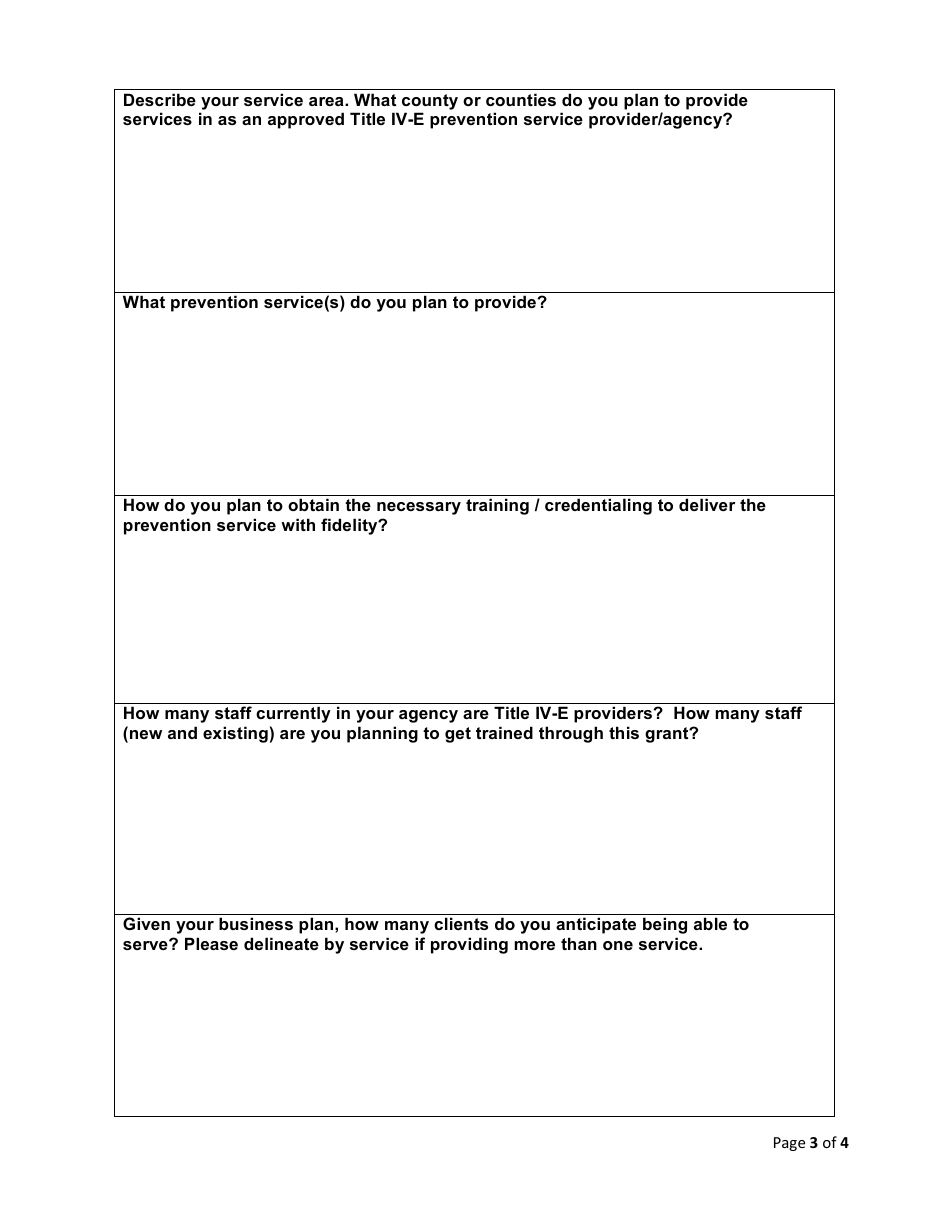 Nd Title IV-E Prevention Services Training and Implementation Grant Application - North Dakota, Page 3