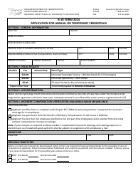 Form B-1R Application for Annual or Temporary Credentials - Missouri