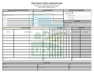 Hemp Product Sample Submission Form - Utah, Page 2