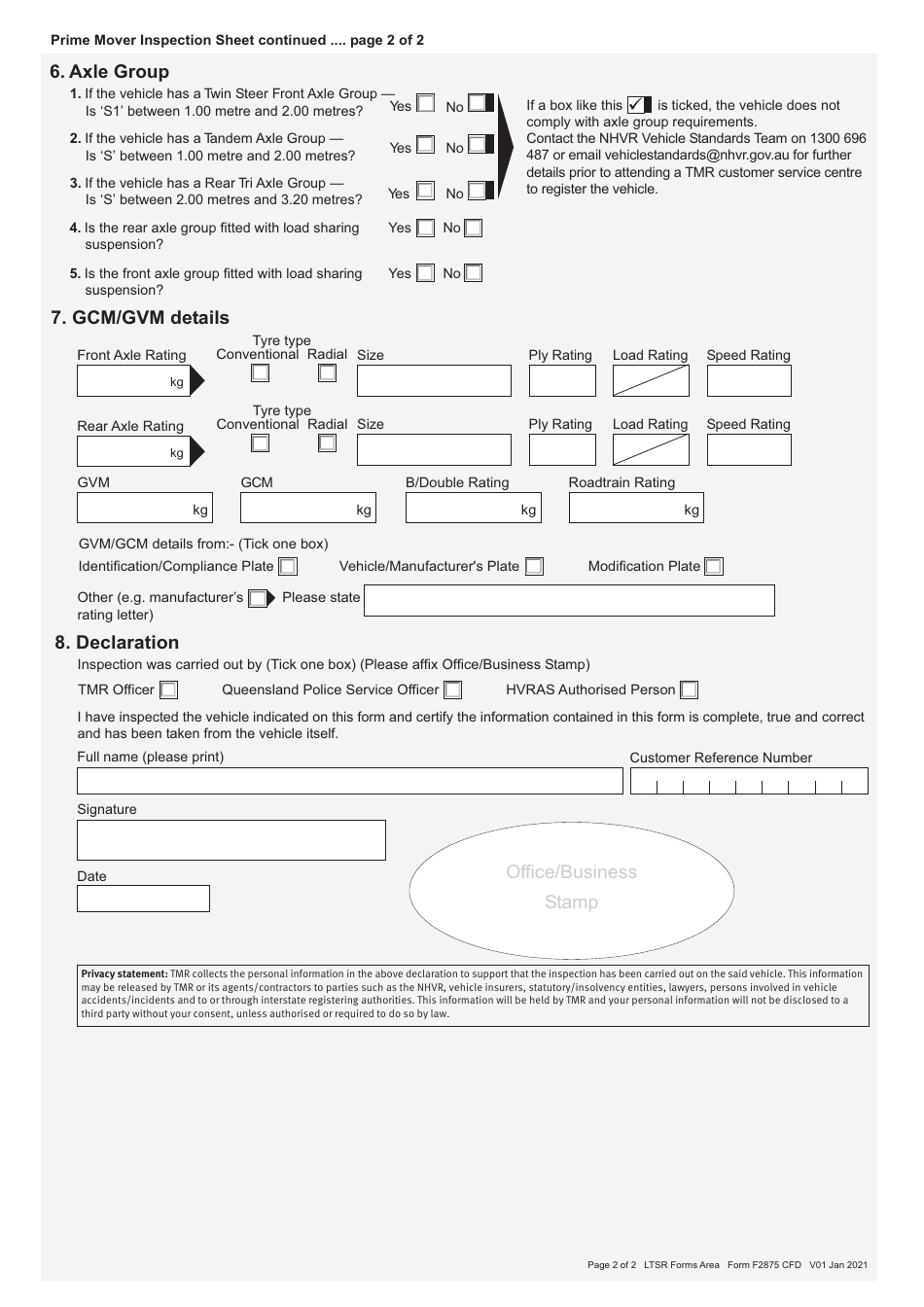 Form F2875 - Fill Out, Sign Online and Download Fillable PDF ...